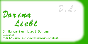 dorina liebl business card